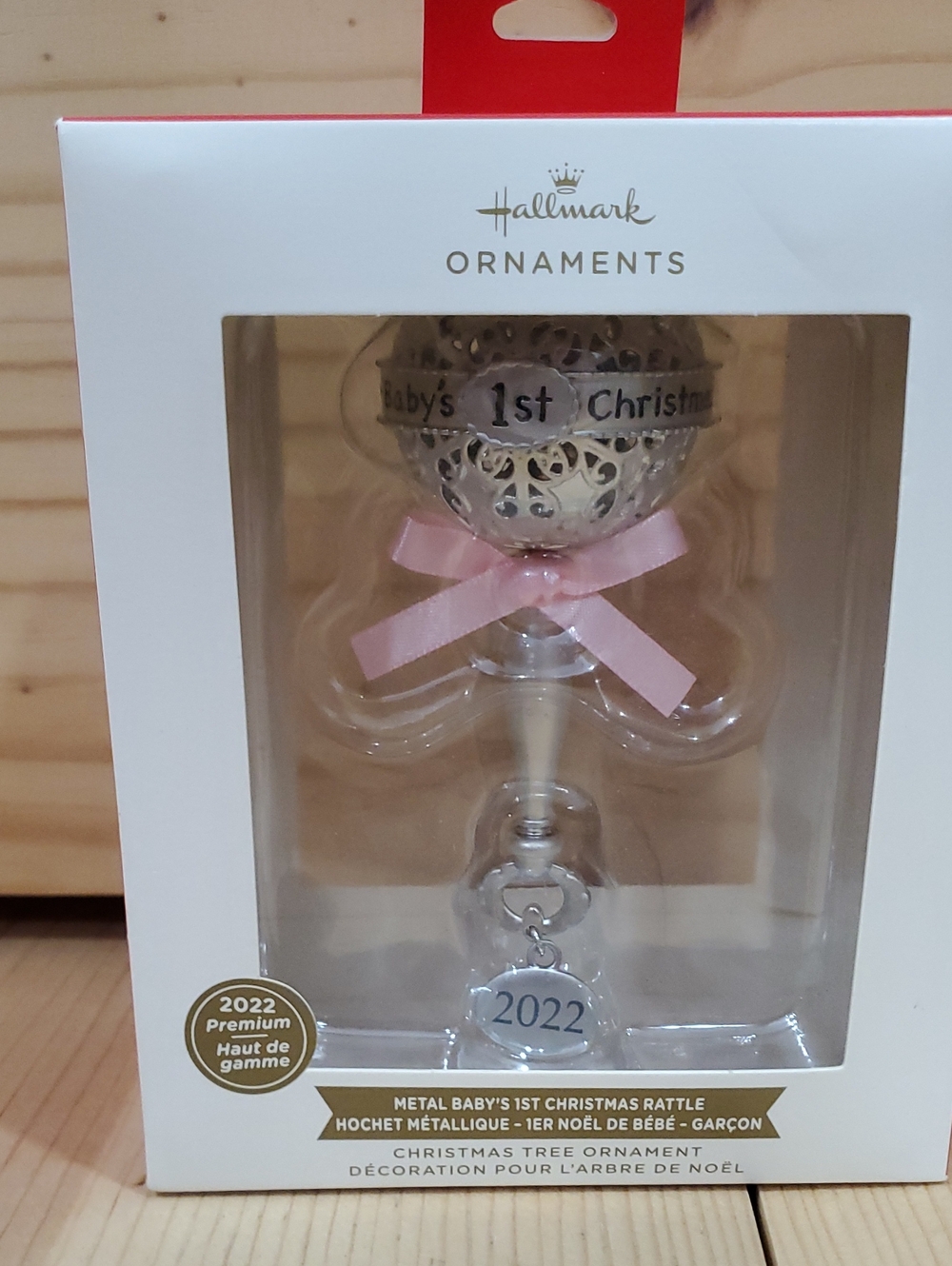 NIB 2022 Baby Girls 1st Christmas Ornament